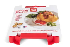 Good2Heat Microwave Cookware Red Plastic BPA Free Durable Potato Baker Cooking Gadget