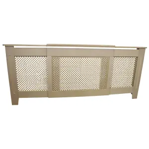 Adjustable Radiator Cover MDF Unfinished 1400mm - 1920mm