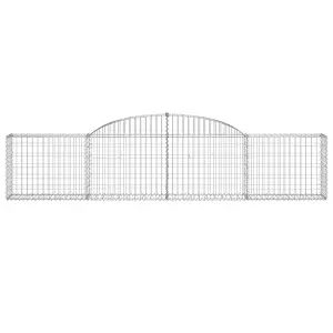 Berkfield Arched Gabion Baskets 20 pcs 300x30x60/80 cm Galvanised Iron