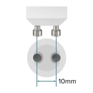 Crompton Lamps LED GU10 Spotlight 5W Thermal Plastic Daylight Clear (50W Eqv) (3 Pack)