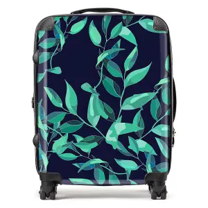 Delicate Green Foliage Suitcase - Large