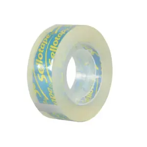 Sellotape Clear Tape 18mm x 25m Blister Pack for Easy Wrapping