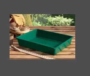 Green Deep Gravel Potting Tray Garland Plant Pot Greenhouse Tray 53 x 40 x 9.5cm