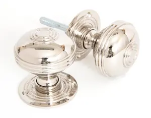 From The Anvil Polished Nickel 63mm Prestbury Mortice/Rim Knob Set