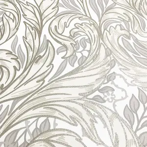 Vale Leaf Wallpaper Cream Muriva 221502