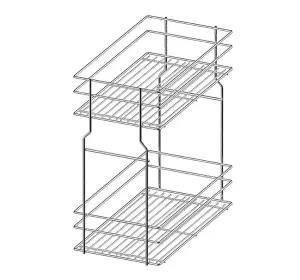 Pull out kitchen basket storage Variant Multi - soft close - 500mm, chrome, sliding system REJS