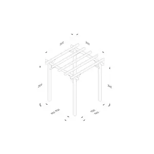 Premium 90 Degree Radial Pergola