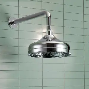 Nes Home Chrome Traditional Brass Shower Head