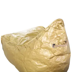 Beliani Modern Bean Bag Gold DROP