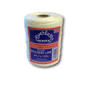 Everlasto Twisted Nylon Builders Line No.3 (1.5mm) x 125m Spool,White