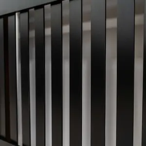 Black Vertical Line Design Radiator Cover - Small