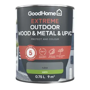 GoodHome Extreme Outdoor Tulsa Satinwood Multi-surface paint, 750ml