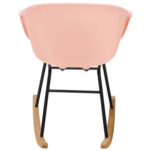 Rocking Chair HARMONY Synthetic Material Pink