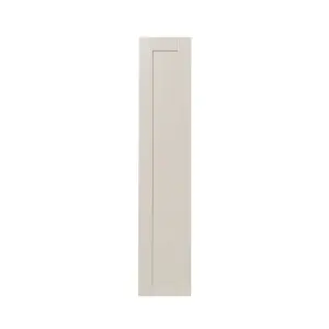 GoodHome Verbena Painted natural ash Matt cashmere Shaker Tall larder Cabinet door (W)300mm (H)1467mm (T)20mm