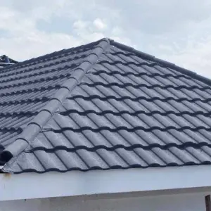 5 Pcs Asphalt Roof Shingle,Bitumen Roofing Tiles on Eaves,Shed Roofing Felt Shingle,Ink Grey, 2.3 m²