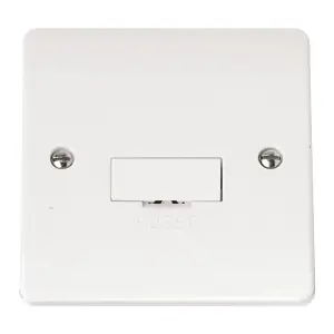 Click Scolmore Mode Un-Switched Fused Spur Unit 3A 1 Gang White - CMA649