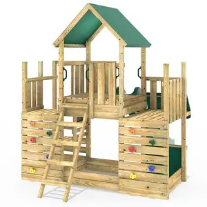 Rebo Modular Wooden Climbing Frame Adventure Playset - M22 Shop