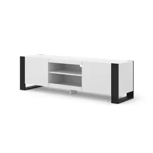 Mondi TV Cabinet in White Matt W1580mm x H470mm x D400mm