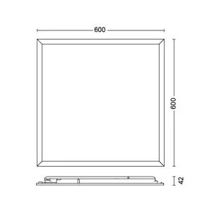 Philips LED Panel Square Ceiling Light 40K 36W, Cool White