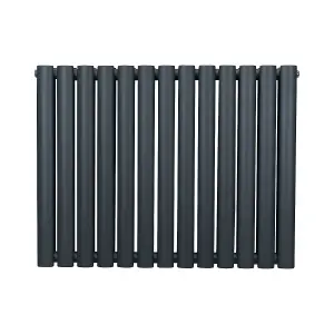 Oval Radiator - 600 x 780mm - Anthracite