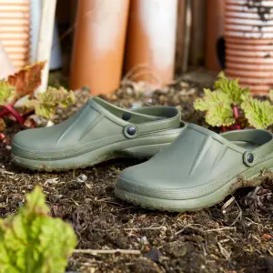 Verve Wellingtons Green Clogs, Size 4