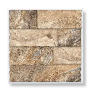 Stick and Go Self Adhesive Stick On Tiles Tuscan Stone 4" x 4" Box of 18 Apply over any tile, or directly on to the wall