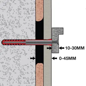 Plasterboard fixing (Dia)5mm (L)120mm, Pack of 24