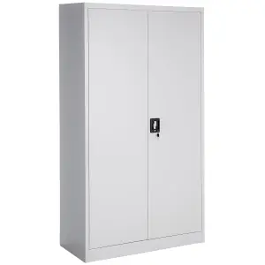 2x Filing cabinet with 5 shelves - grey