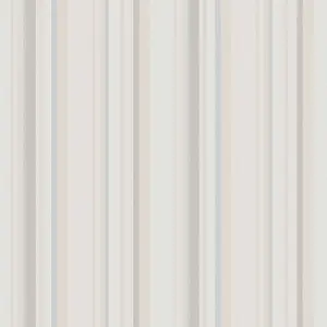 Galerie Country Cottage Blue Grey Cream Multi Stripe Smooth Wallpaper