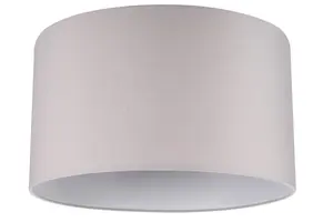 GoodHome Kpezin Light grey Fabric dyed Light shade (D)40cm