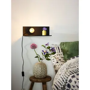 Lucide Sebo Modern Bedside Lamp - 1xE27 - Black