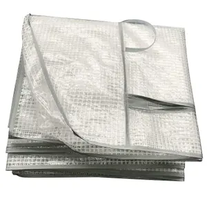 Reinforced Mesh Cover - High-Quality Mesh-Lined PVC Material Greenhouse Cover - Rollable Door With Zippers On Both Sides