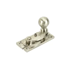 Sash Heritage Claw Fastener with Ball Knob (Locking) - Satin Nickel