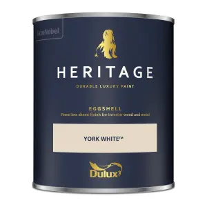 Dulux Trade Heritage York White Eggshell Wall paint, 750ml