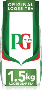 PG Tips Original | Loose Leaf Black Tea Bulk | Refreshing & Flavourful | Ideal For Office Catering | 1.5Kg | 480 Servings