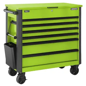 Superline Pro Tool Trolley 6 Drawer With Ball Bearing Slides Green AP366HV