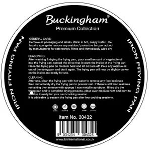 Buckingham  Frying Pan Induction  with Soft Touch Handle, 22cm , Premium Iron