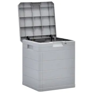 vidaXL Garden Storage Box 90 L Light Grey