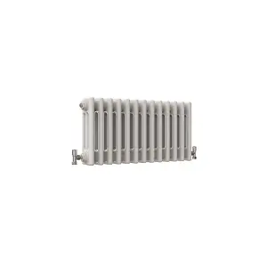 Horizontal White Triple Column Radiator (H) 300mm x (W) 605mm, 1900 BTU.