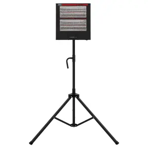 Sealey Infrared Quartz Heater With Tripod Stand 230V 1.4/2.8kW Portable IR28CT