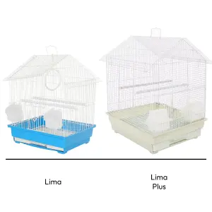 KCT Indoor Bird Cage Lima Plus Exotic Portable Small - Blue