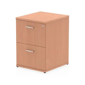 Impulse 50cm Wide 2 -Drawer File Cabinet Beech