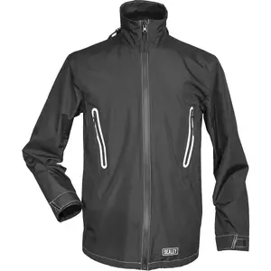 5V Heated Rain Jacket - Carbon Fibre Heating Elements - Small - Waterproof