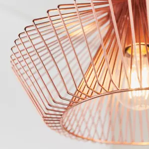 Anson Lighting Cascade Pendant light finished in Copper plate