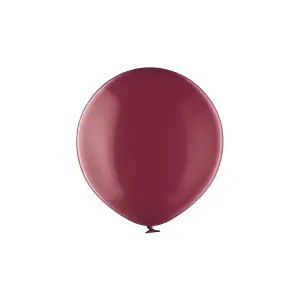 Belbal Plain Balloons Crystal Burgundy (One Size)