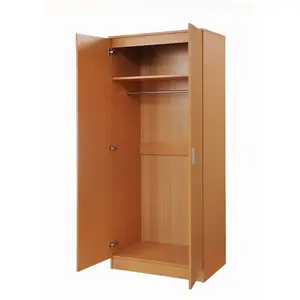 2 Door Double Wardrobe In Beech