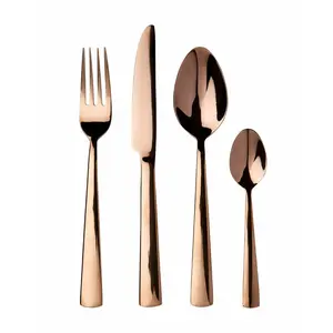 Fairmont Park Cornman 16 Piece Stainless Steel Cutlery Set , Service for 4 Rose Gold