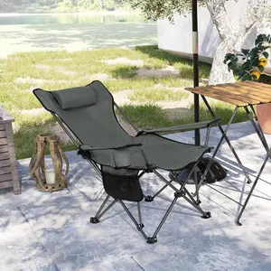 Mineo Folding Camping Chair Grey