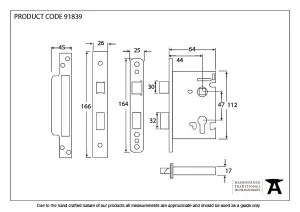 Eurospec PVD Euro Profile Sashlock 64mm (ESS5025PVD)