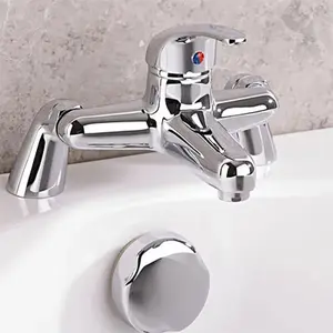 Caravan Bath Filler Mixer Tap Chrome Single Lever Static Motorhome Boat + Waste